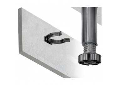 Grapa Negra Para Pata Mueble Regulable