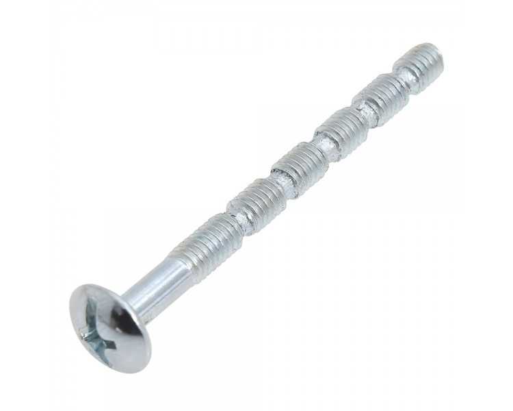 Tornillo Multicorte Para Tiradores M4x45 mm. (Caja 100 unidades). Zincado. Cortable a 20 / 25 / 30 / 35 / 40 mm.