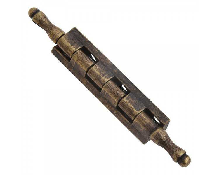 Bisagra Desmontable Con Pasador y Remate Oro Viejo 87 mm.