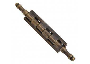 Bisagra Desmontable Con Pasador y Remate Oro Viejo 87 mm.