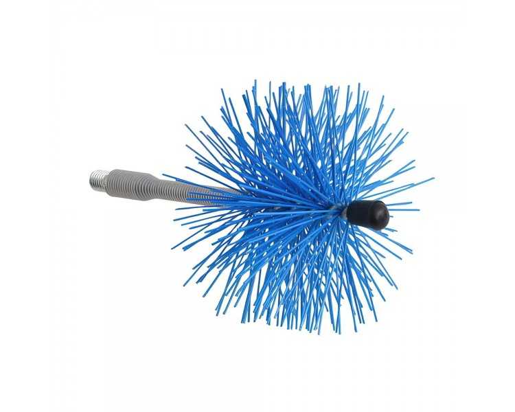 Deshollinador Cepillo Nylon Eje Flexible 100 mm.