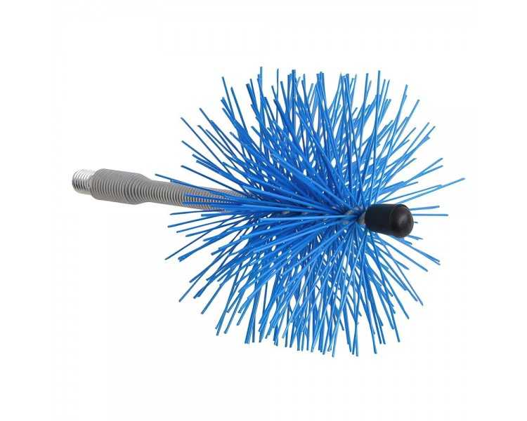 Deshollinador Cepillo Nylon Eje Flexible 120 mm.