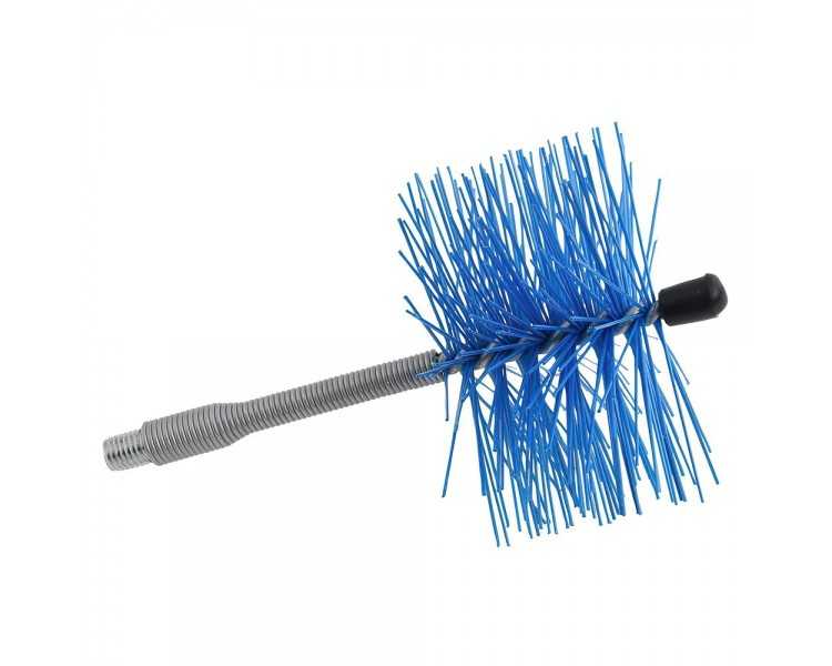 Deshollinador Cepillo Nylon Eje Flexible 120 mm.
