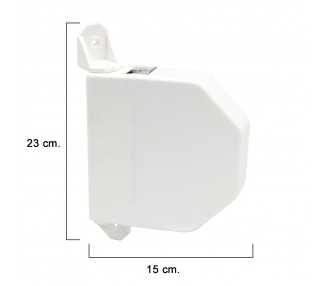 Recogedor Persiana Abatible Blanco Cinta 22 mm.
