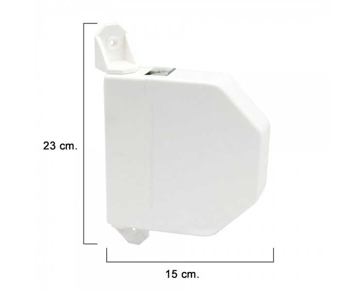 Recogedor Persiana Abatible Blanco Cinta 22 mm.