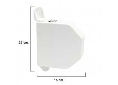 Recogedor Persiana Abatible Blanco Cinta 22 mm.