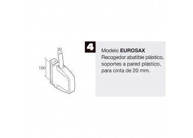 Recogedor Persiana Abatible Eurosax C-22 Blanco