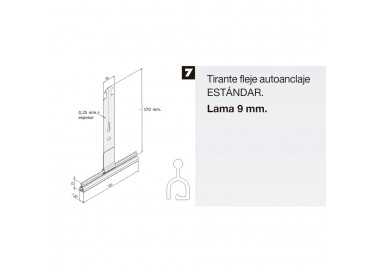 Tirante Persiana Autoanclaje Standar 117