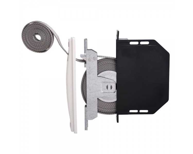 Recogedor Persiana Mini Blanco Cinta 18 mm. Empotrar Sin Pivotes