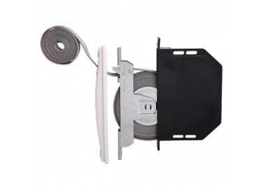 Recogedor Persiana Mini Blanco Cinta 18 mm. Empotrar Sin Pivotes