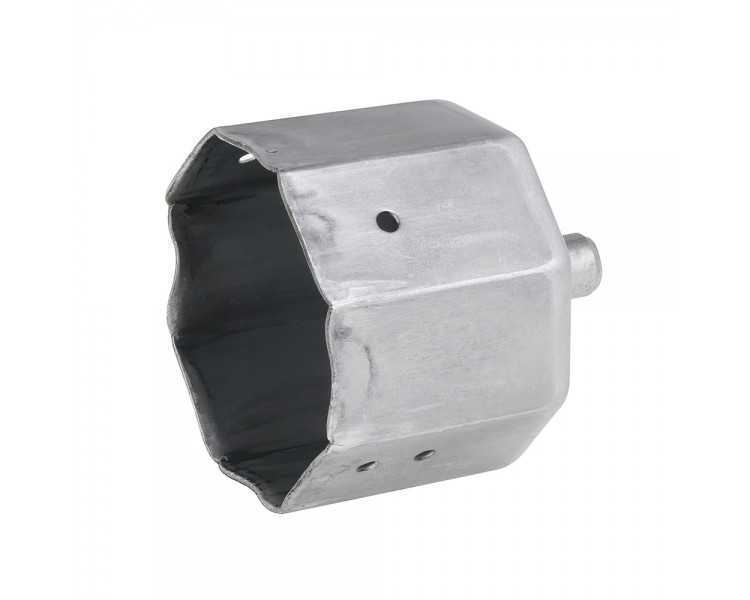 Capsula Persiana Metalica Con Espiga Para Eje 60 mm.