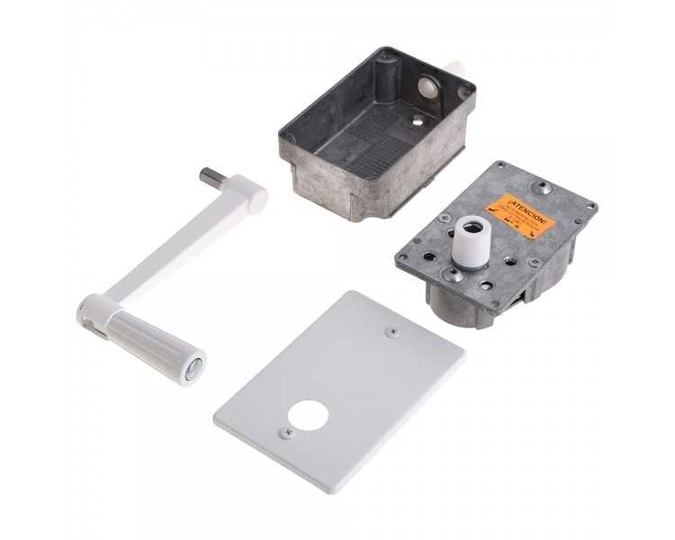 Torno Elevacion Persiana Empotrar Blanco