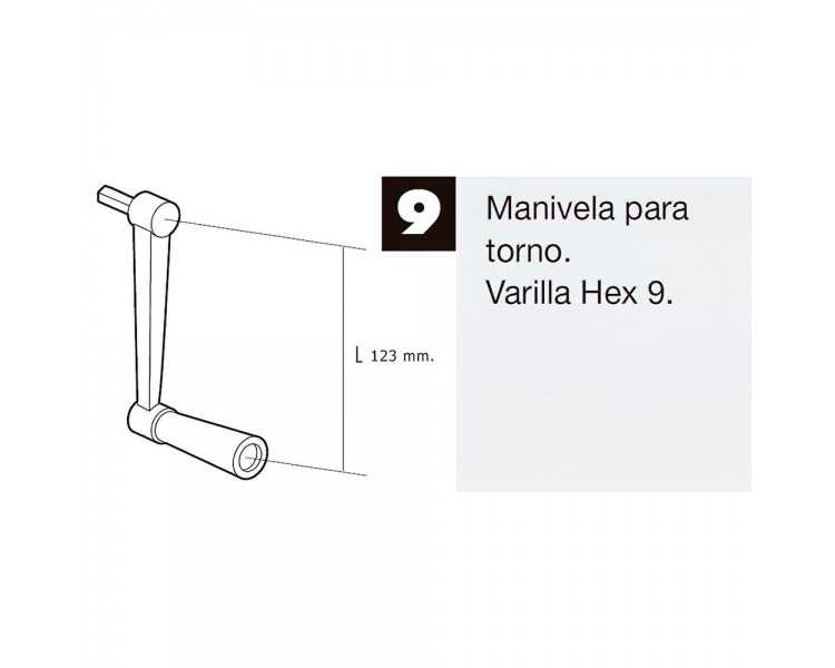 Manivela Para Torno Persiana Blanco