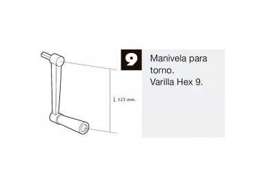 Manivela Para Torno Persiana Blanco