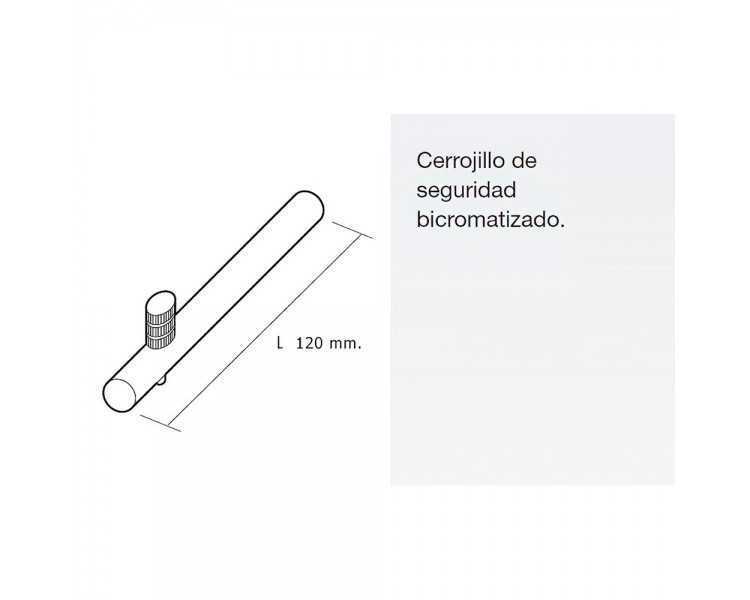 Cerrojillo Persiana Seguridad 120x5,5 mm.
