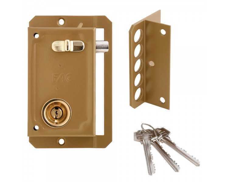 Cerradura Fac S 90 Pintada Derecha   Bombin 70