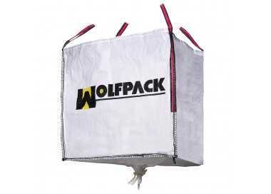 Saco Obra Big Bag Rafia 90x90x90cm. con Válvula.  Carga máxima seg. 1.000Kg.