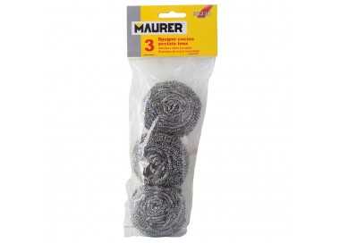 Estropajo Metalico de acero Inoxidable (Pack 3 Unidades)
