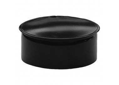 Tapa Tubo Estufa Negro Vitrificada 120 mm.