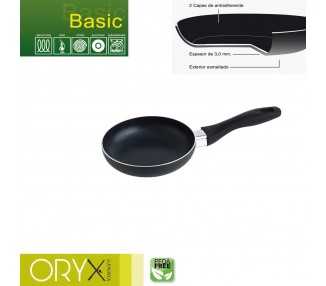 Oryx Sartén Aluminio Antiadherente Basic, Alta Resistencia, Apta Inducción, Libre PFOA, Diámetro 16 cm, Espesor 3 mm.
