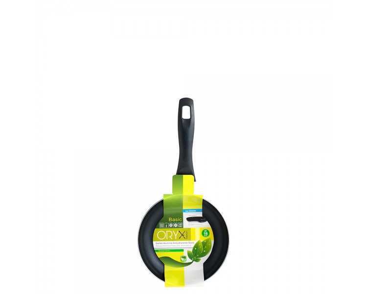 Oryx Sartén Aluminio Antiadherente Basic, Alta Resistencia, Apta Inducción, Libre PFOA, Diámetro 16 cm, Espesor 3 mm.