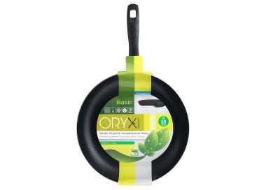 Oryx Sartén Aluminio Antiadherente Basic, Alta Resistencia, Apta Inducción, Libre PFOA, Diámetro 30 cm, Espesor 3 mm.