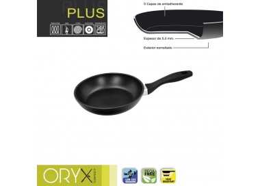 Oryx Sartén Aluminio Antiadherente Plus, Forjada, Apta Inducción, Libre PFOA, Diámetro 18 cm, Espesor 5 mm.