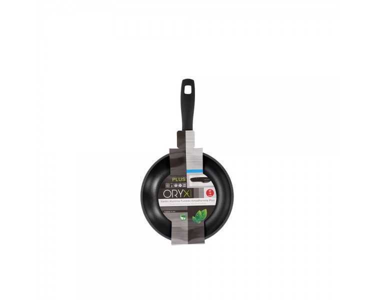 Oryx Sartén Aluminio Antiadherente Plus, Forjada, Apta Inducción, Libre PFOA, Diámetro 18 cm, Espesor 5 mm.