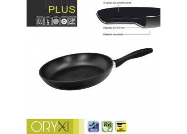 Oryx Sartén Aluminio Antiadherente Plus, Forjada, Apta Inducción, Libre PFOA, Diámetro 28 cm, Espesor 5 mm.