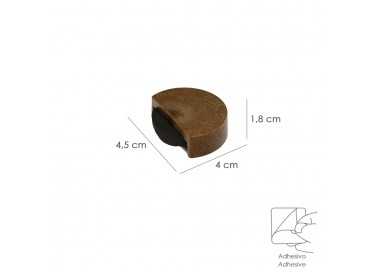 Tope Puerta Adhesivo Silencioso Color Madera