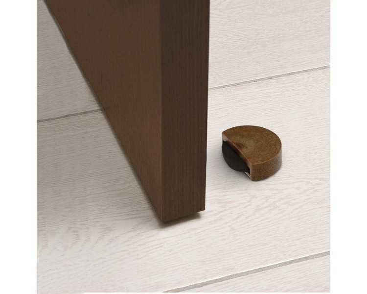 Tope Puerta Adhesivo Silencioso Color Madera