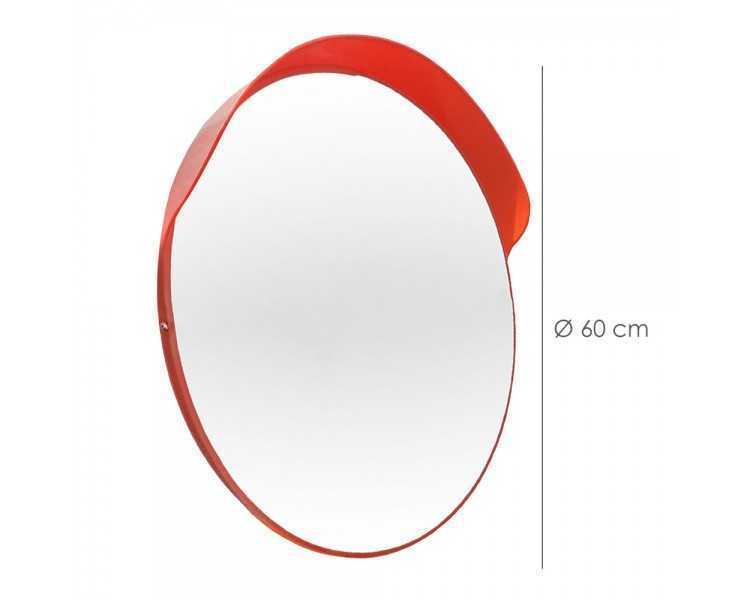 Espejo Convexo Interior / Exterior Con visera 60 cm.