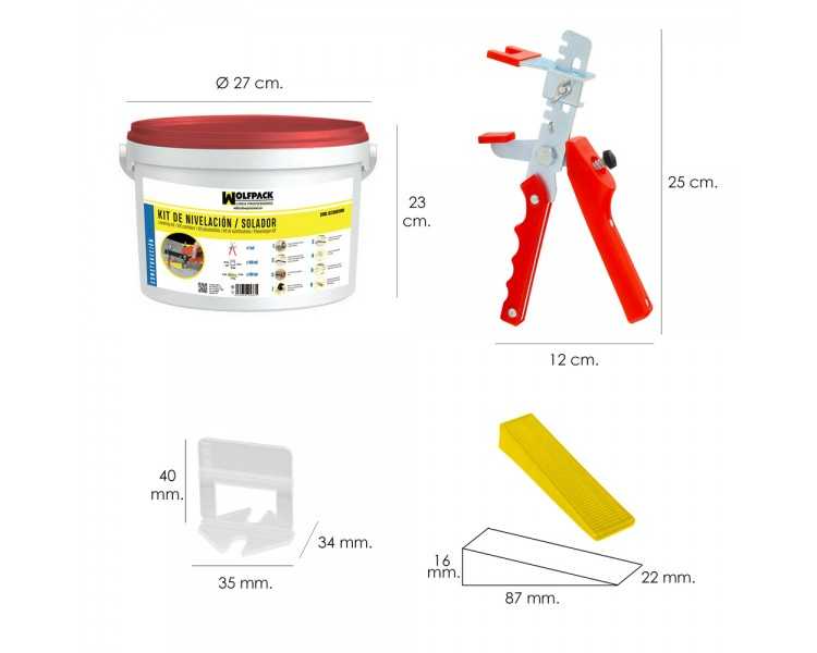 Kit Nivelador Solador (Pistola, calzos y cuñas)