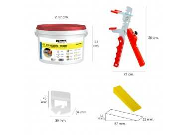 Kit Nivelador Solador (Pistola, calzos y cuñas)