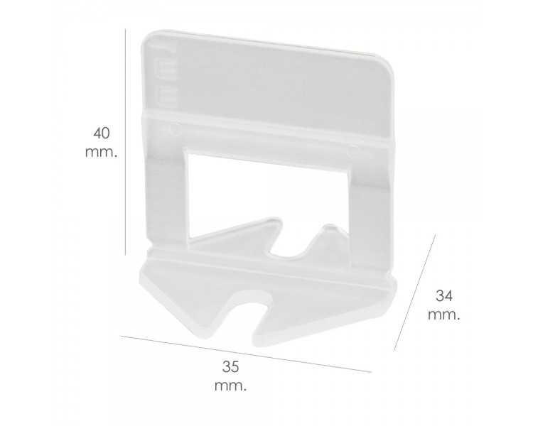 Calzos Nivelar Suelo 1 mm. (Bolsa 100 Unidades)