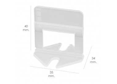 Calzos Nivelar Suelo 1 mm. (Bolsa 100 Unidades)