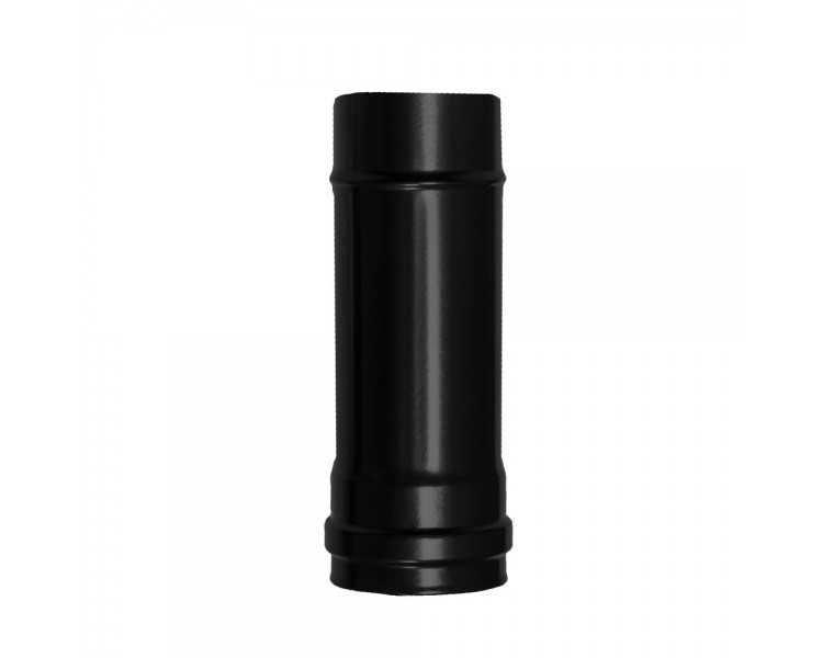 Wolfpack Tubo de Estufa Pellet Acero Vitrificado Negro Ø 80 mm. Longitud 25 cm. Estufas de Leña, Chimenea, Alta resistencia,