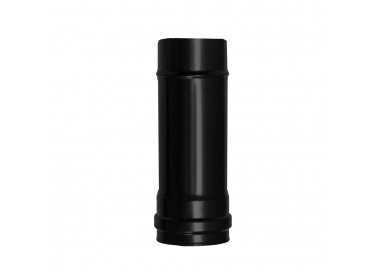 Wolfpack Tubo de Estufa Pellet Acero Vitrificado Negro Ø 80 mm. Longitud 25 cm. Estufas de Leña, Chimenea, Alta resistencia,