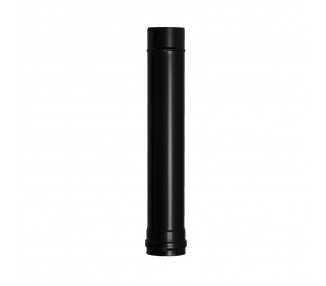 Wolfpack Tubo de Estufa Pellet Acero Vitrificado Negro Ø 80 mm. Longitud 50 cm. Estufas de Leña, Chimenea, Alta resistencia,