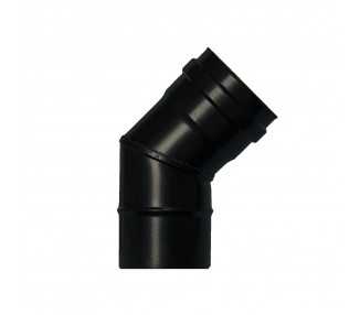 Codo Estufa Pellet Vitrificado Ø80 mm 45°
