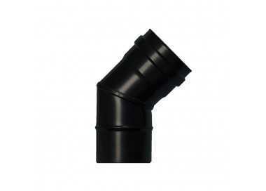 Codo Estufa Pellet Vitrificado Ø80 mm 45°