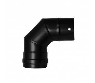 Codo Estufa Pellet Vitrificado Ø80 mm 90°