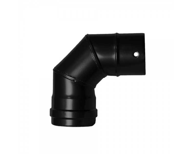 Codo Estufa Pellet Vitrificado Ø80 mm  90°