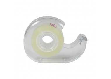 Cinta Celo Adhesivo Transparente 18 mm. x 33 Mts. Con Dispensador.