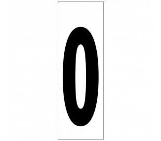 Numero Adhesivo 46x140 mm. Nº 0