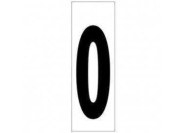 Numero Adhesivo 46x140 mm.   Nº 0