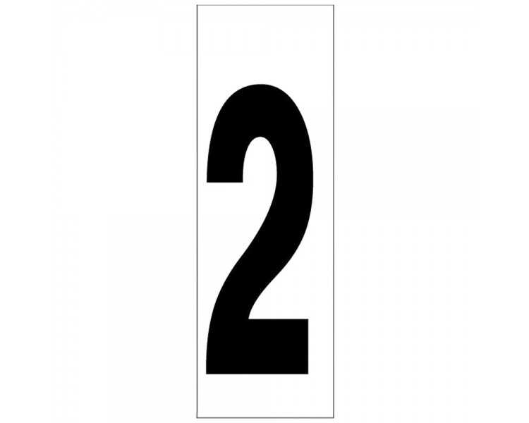 Numero Adhesivo 46x140 mm.   Nº 2