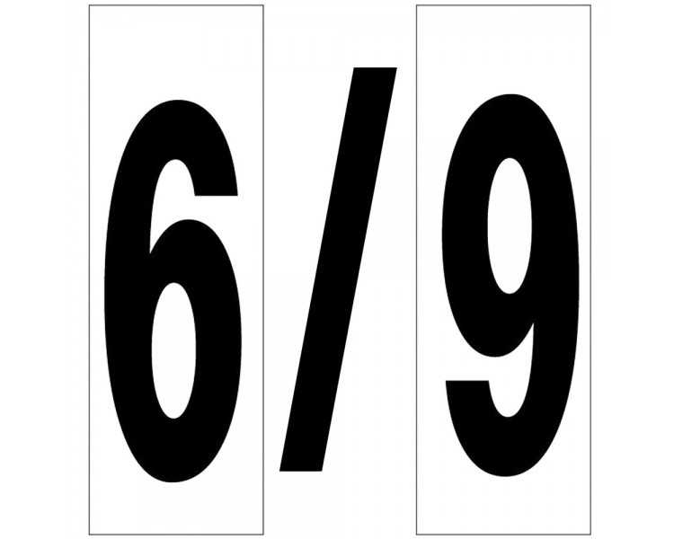 Numero Adhesivo 46x140 mm.   Nº 6 / 9