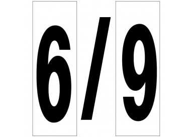 Numero Adhesivo 46x140 mm.   Nº 6 / 9