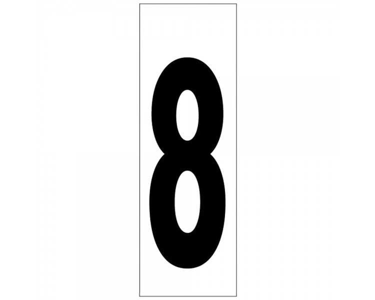 Numero Adhesivo 46x140 mm.   Nº 8